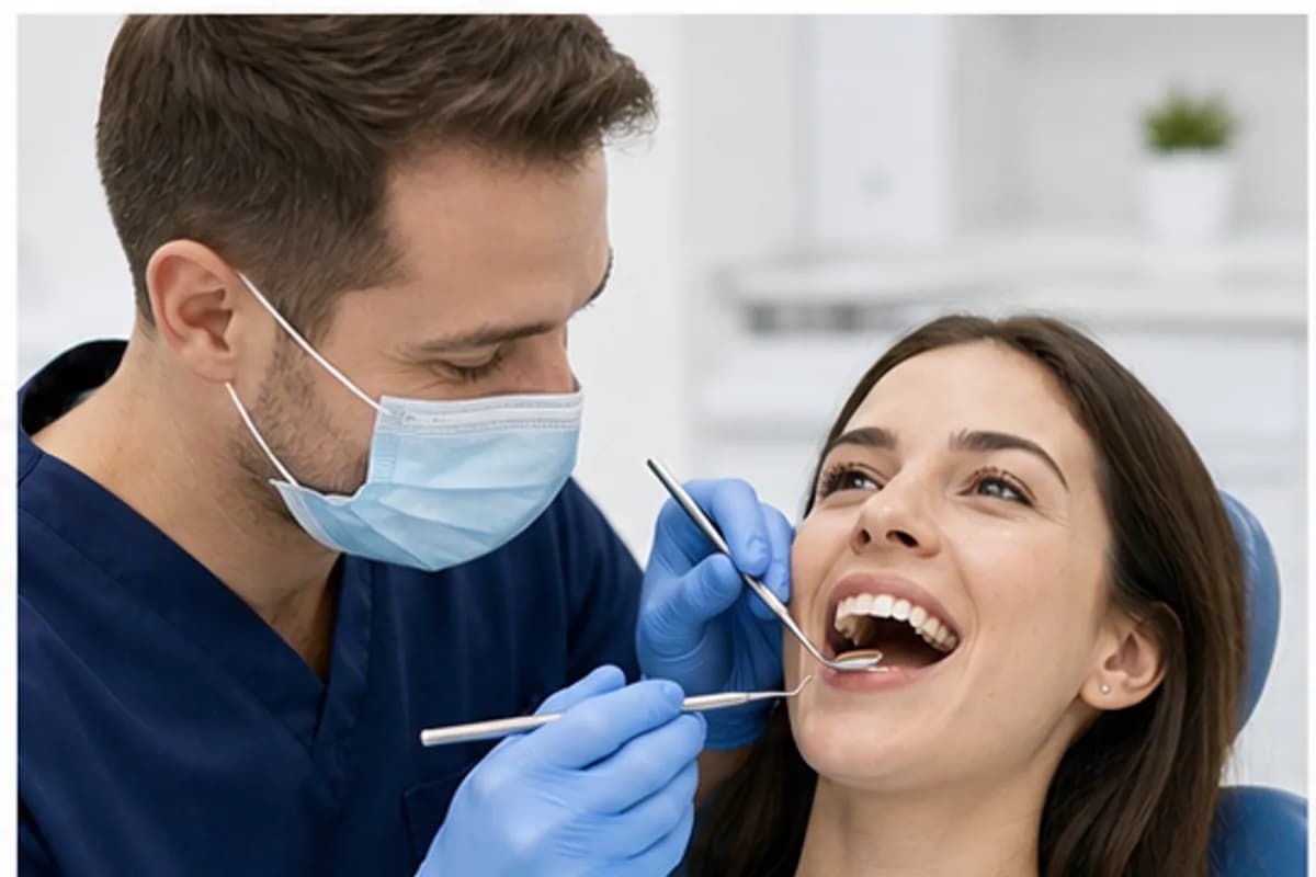 ทันตแพทย์สมมติตรวจสุขภาพฟันใน SmilePlus Dental Clinic